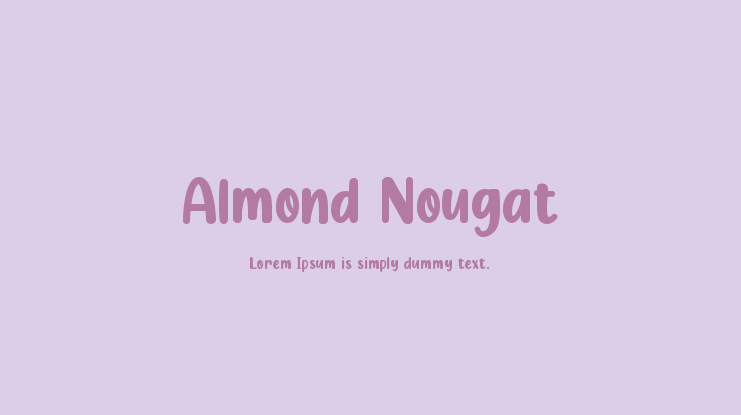 Almond Nougat Font