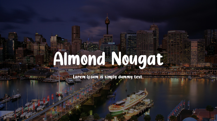 Almond Nougat Font