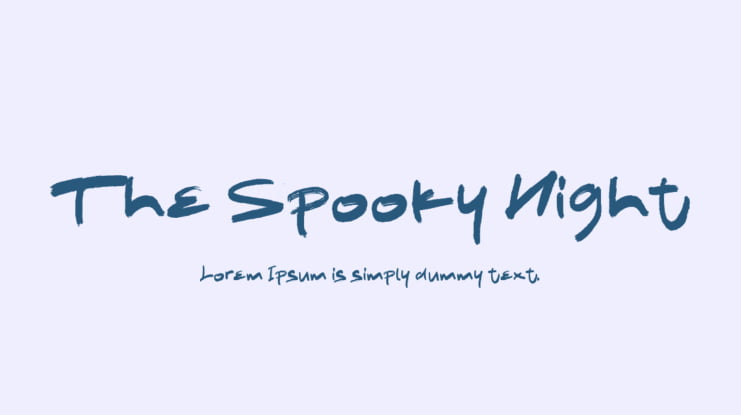 The Spooky Night Font