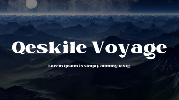 Qeskile Voyage Font