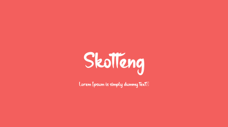 Skotteng Font
