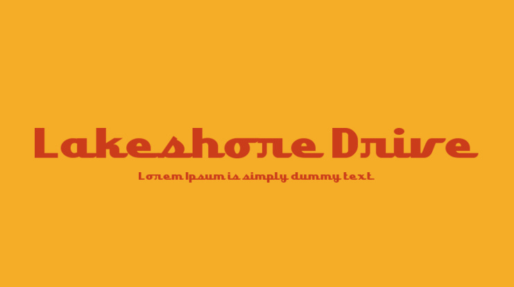 Lakeshore Drive Font