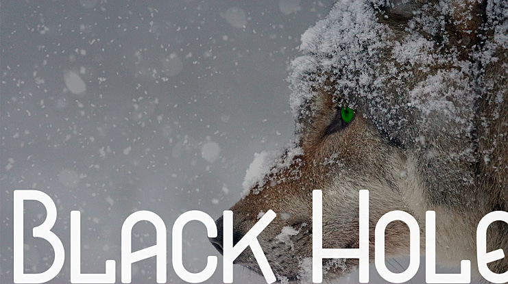 Black Hole Font Family