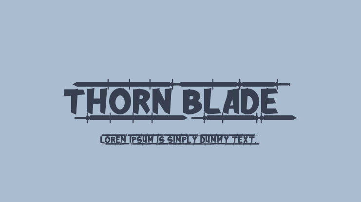Thorn Blade Font Family