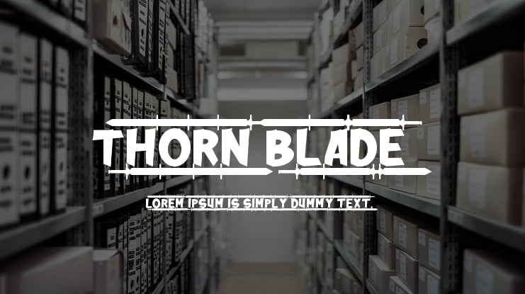 Thorn Blade Font Family