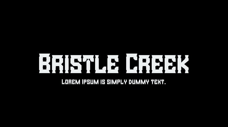 Bristle Creek Font Family