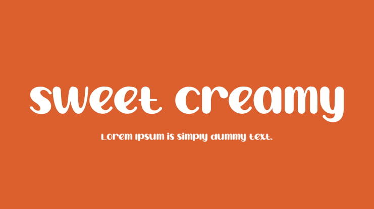 Sweet Creamy Font Family