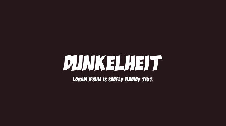 Dunkelheit Font Family