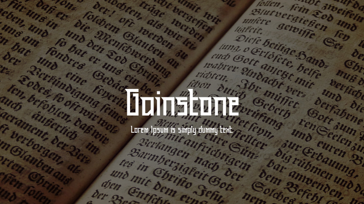 Gainstone Font Family