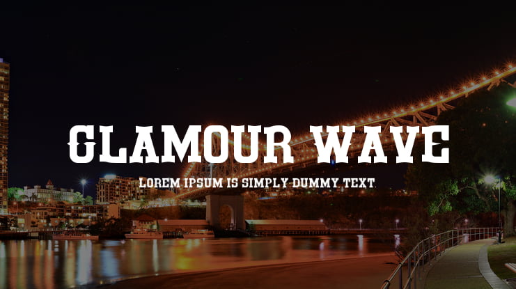 Glamour Wave Font Family