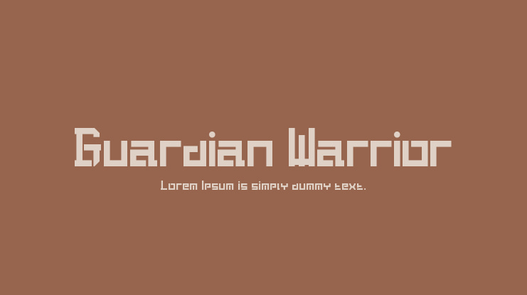Guardian Warrior Font Family