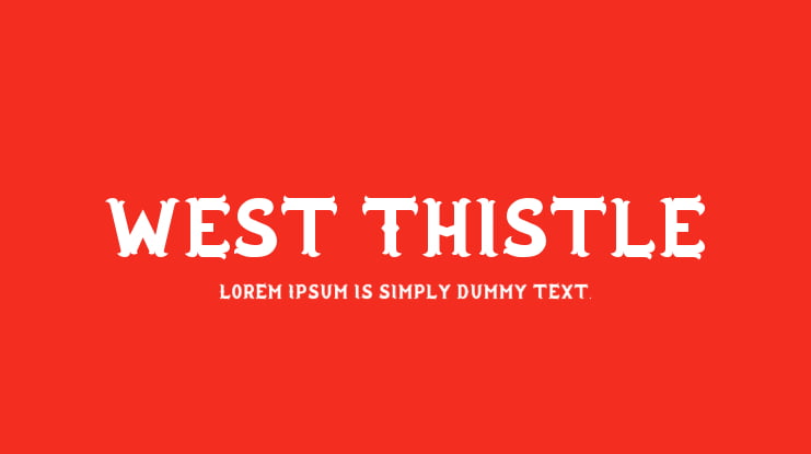 West Thistle Font Family