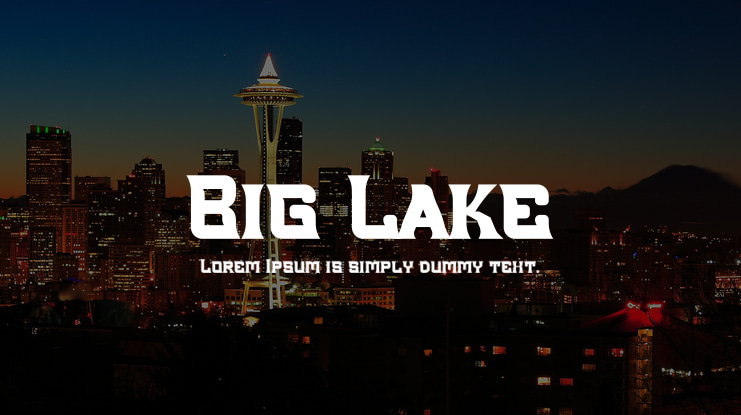 Big Lake Font Family