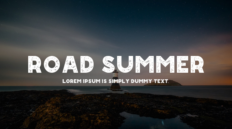 Road Summer Font Family