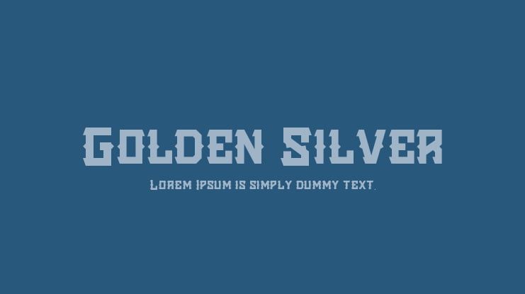 Golden Silver Font Family