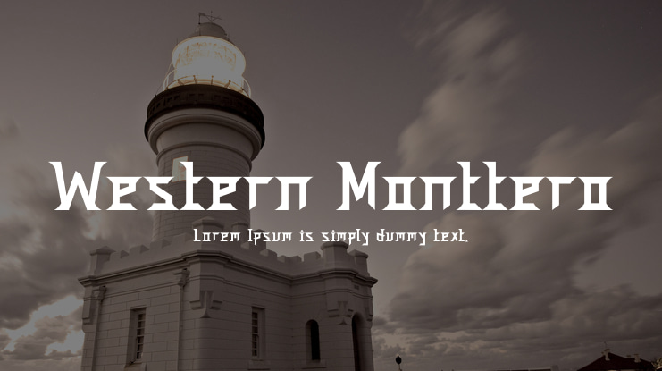 Western Monttero Font Family