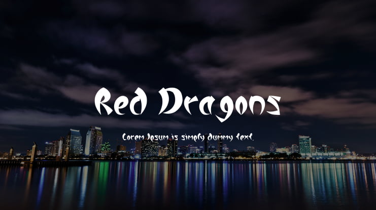 Red Dragons Font Family