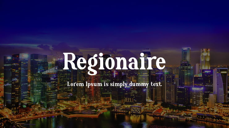 Regionaire Font Family