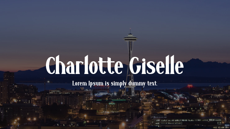 Charlotte Giselle Font Family