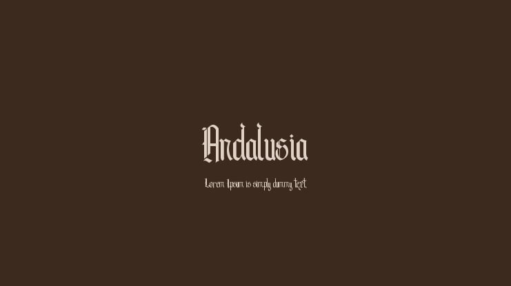 Andalusia Font Family