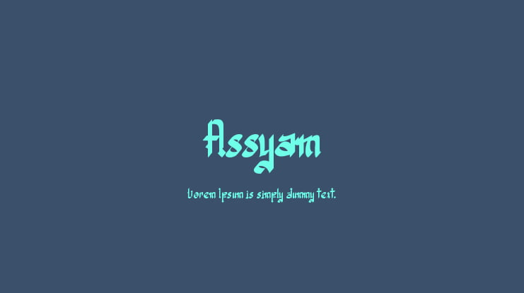 Assyam Font