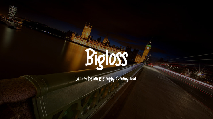 Bigloss Font