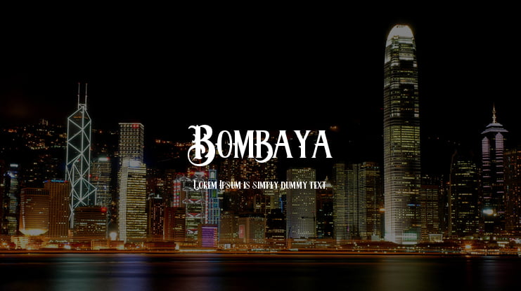Bombaya Font