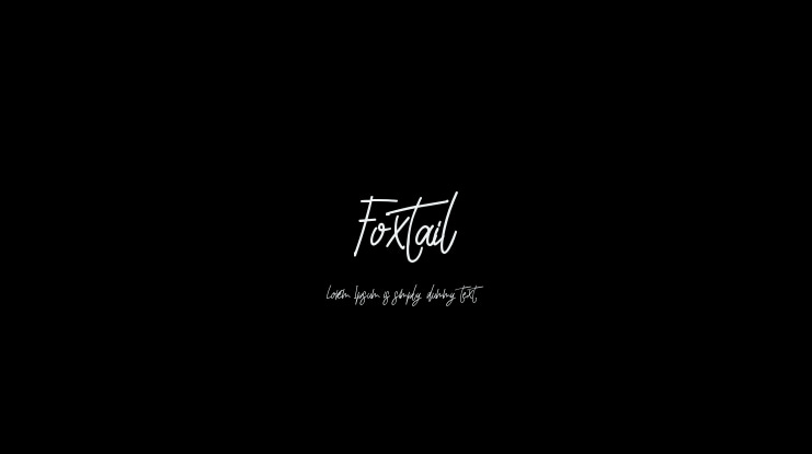 Foxtail Font