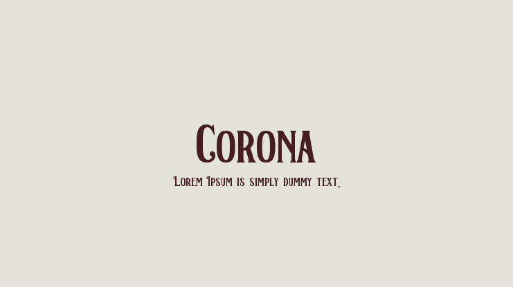 Corona Font
