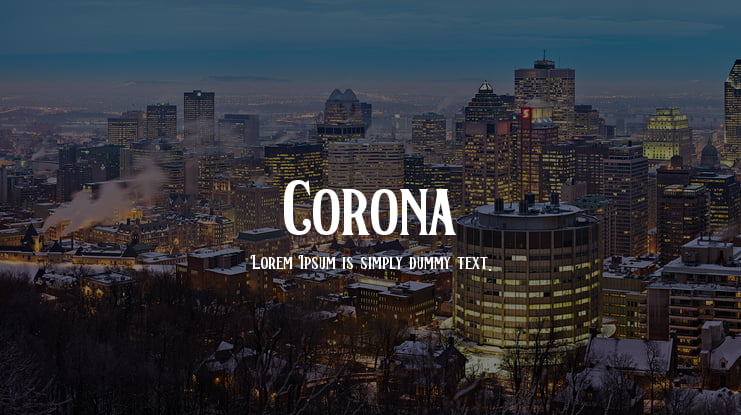 Corona Font