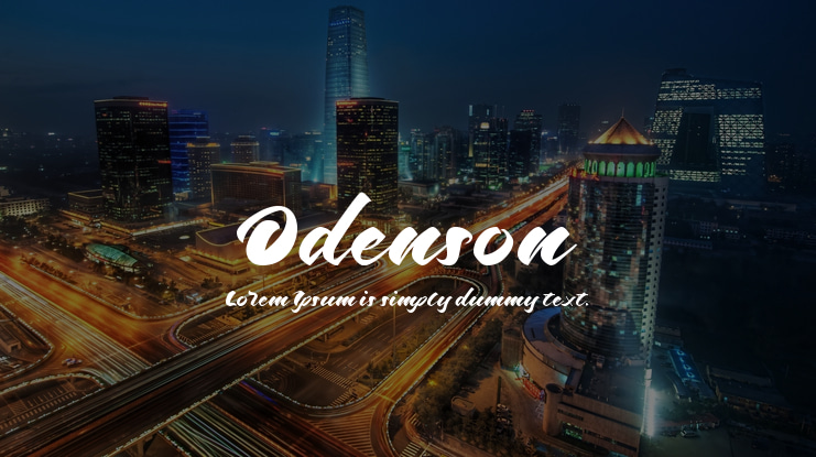 Odenson Font