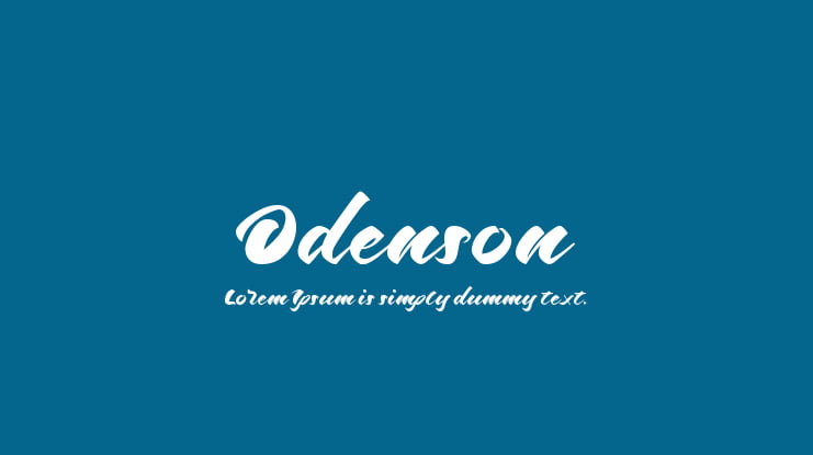 Odenson Font