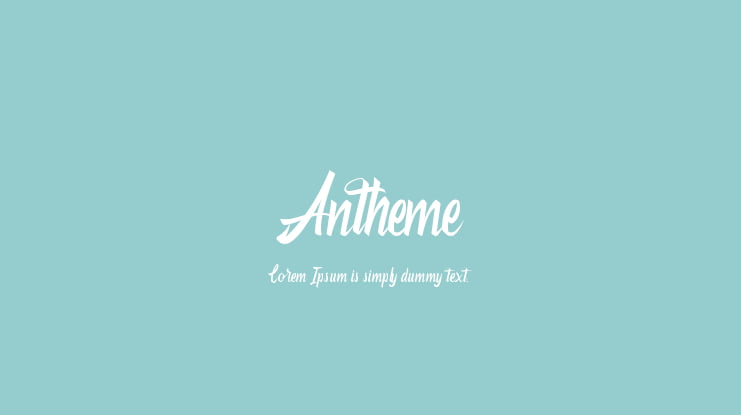 Antheme Font