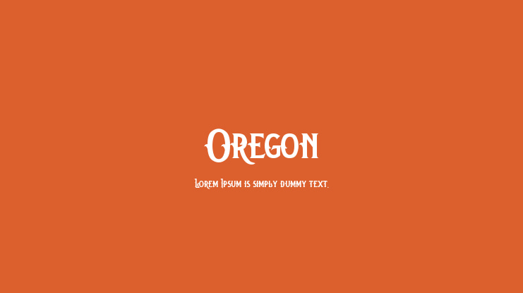Oregon Font