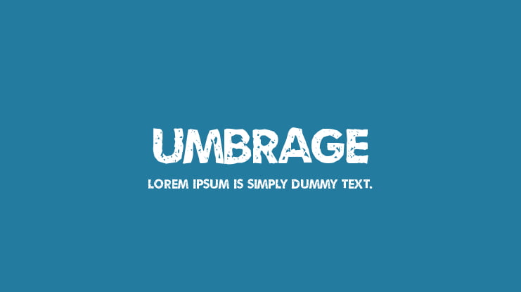 Umbrage Font