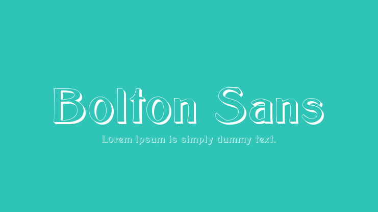Bolton Sans Font Family