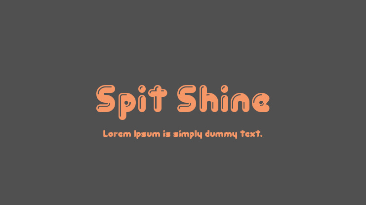 Spit Shine Font