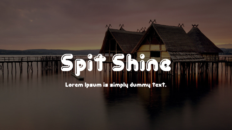 Spit Shine Font