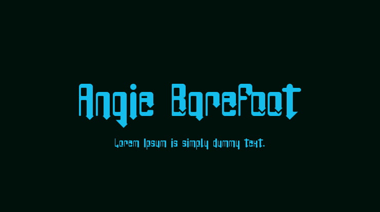 Angie BareFoot Font Family