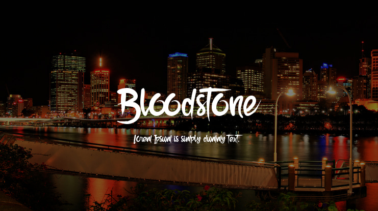 Bloodstone Font