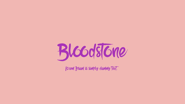 Bloodstone Font