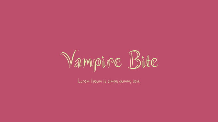 Vampire Bite Font Family