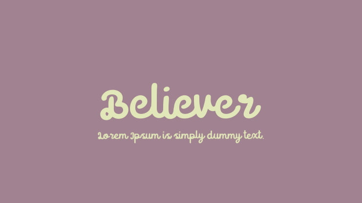Believer Font