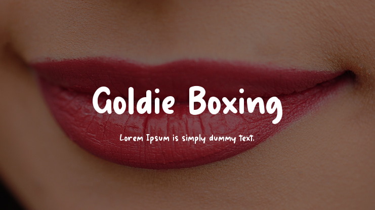Goldie Boxing Font