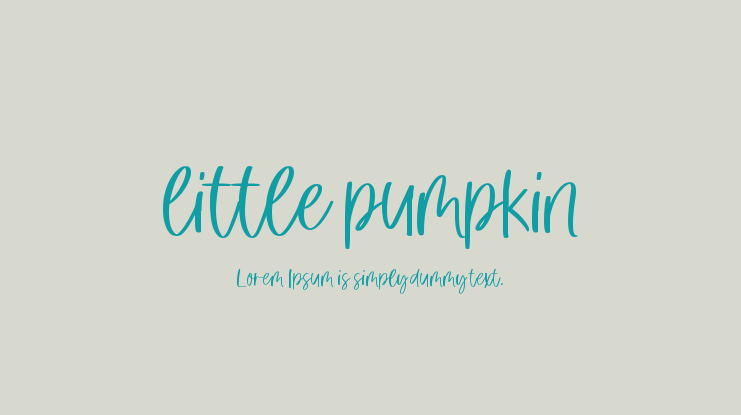 little pumpkin Font