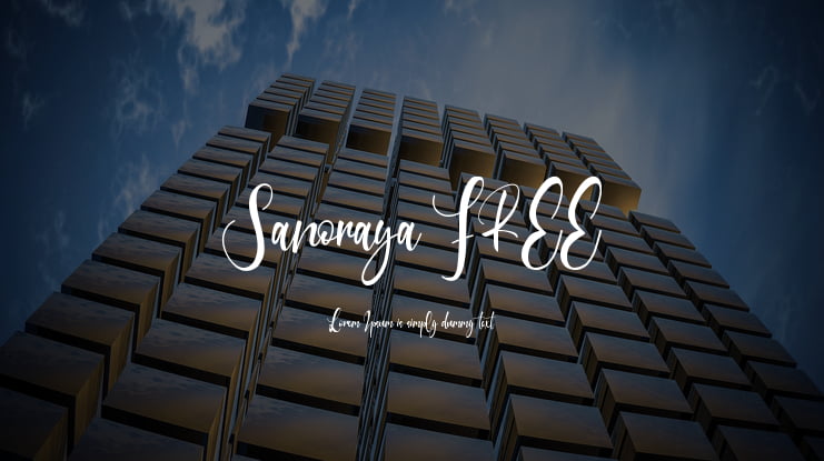 Sanoraya FREE Font