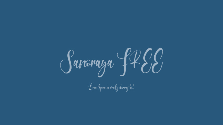 Sanoraya FREE Font