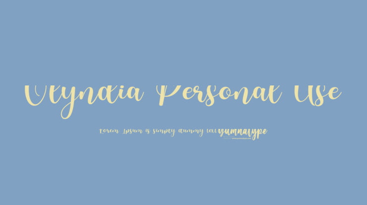 Olyndia Personal Use Font