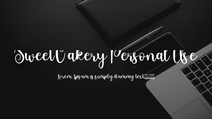 Sweet Cakery Personal Use Font