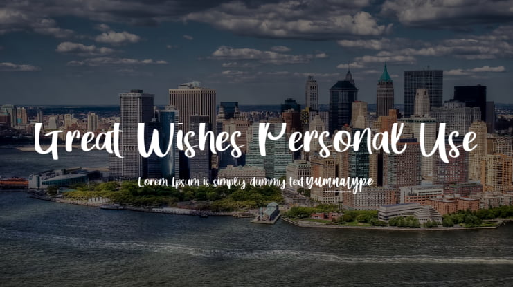 Great Wishes Personal Use Font